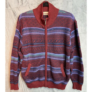 Vintage Awana Kancha S M Full Zip 100% Baby Alpaca Cozy Cardigan Fleece Shacket